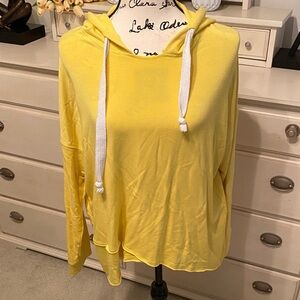 Karen Kane Yellow Hoodie Sweatshirt